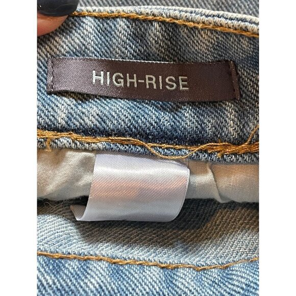 Kendall‎ & Kylie Blue Denim Distressed Bohemian High Rise Jean Shorts Size 1 - Picture 6 of 8